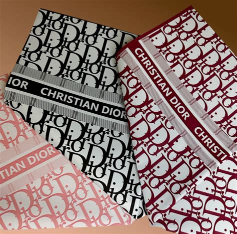 christian dior flower wrapping paper